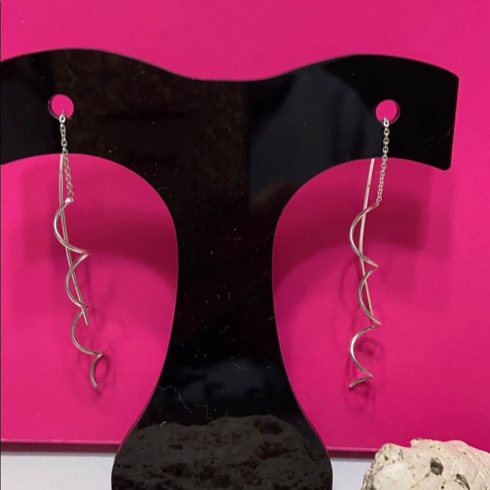 Threader Cork Screw Earrings